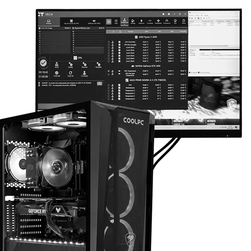 Pruebas de estabilidad incorporadas